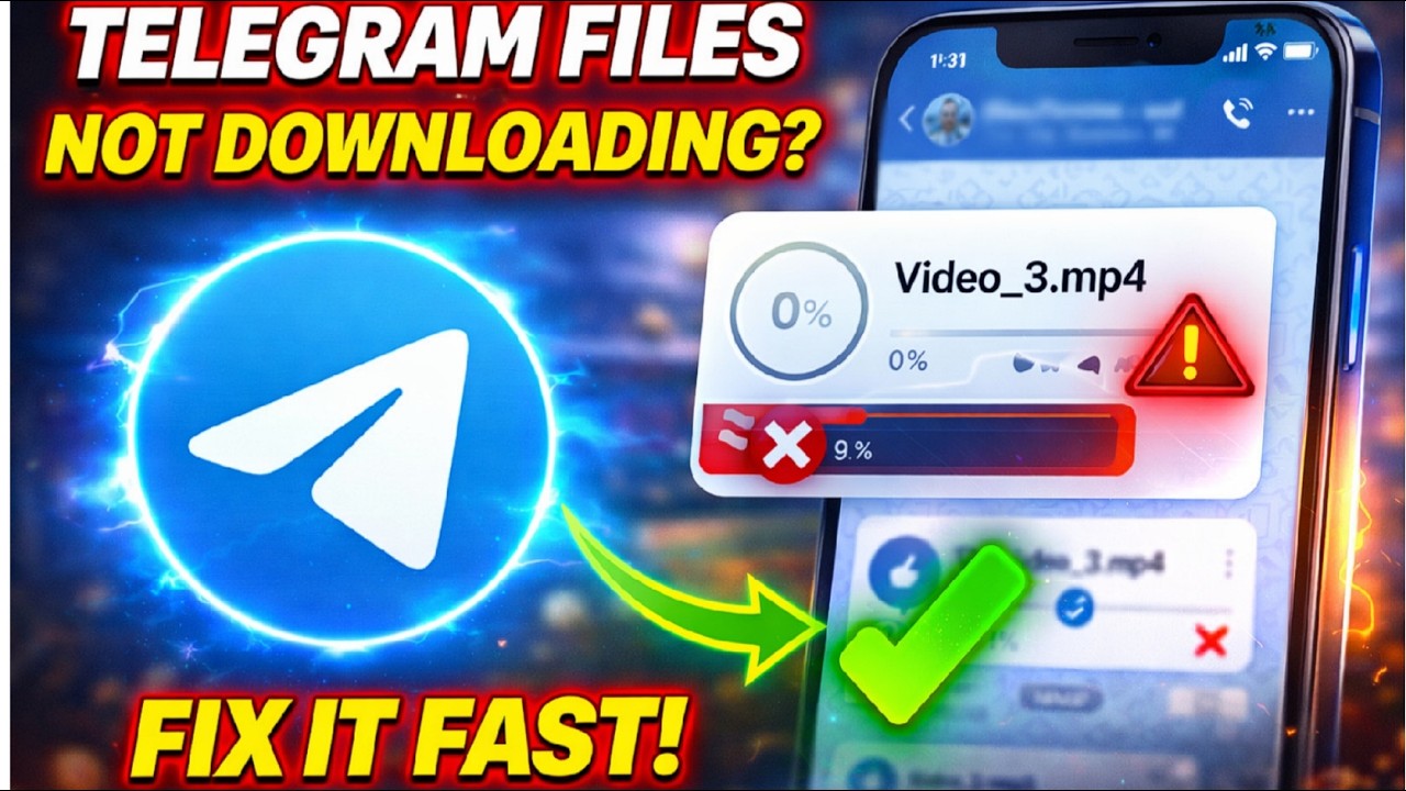 How to fix telegram files not downloading problem