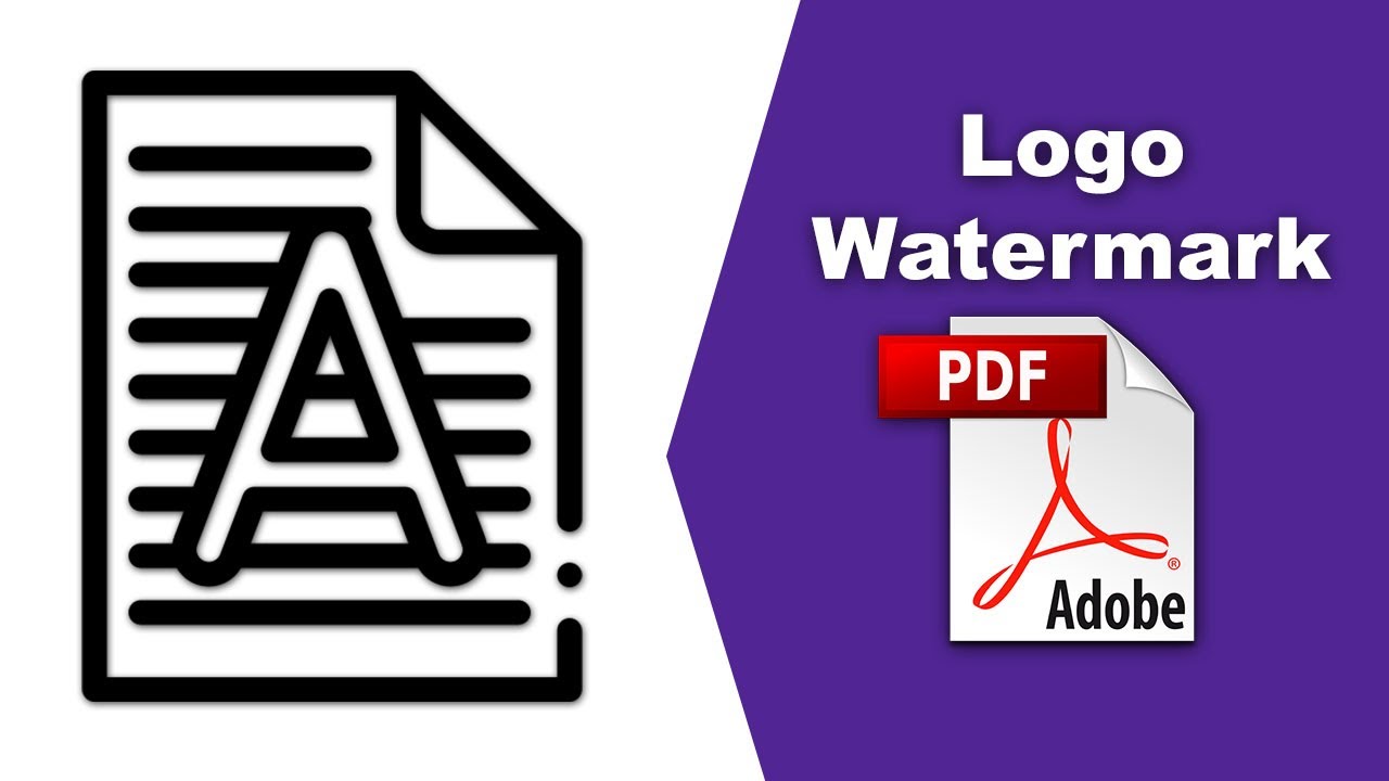 How to add a logo watermark to a pdf file (Edit PDF) using Adobe Acrobat Pro DC