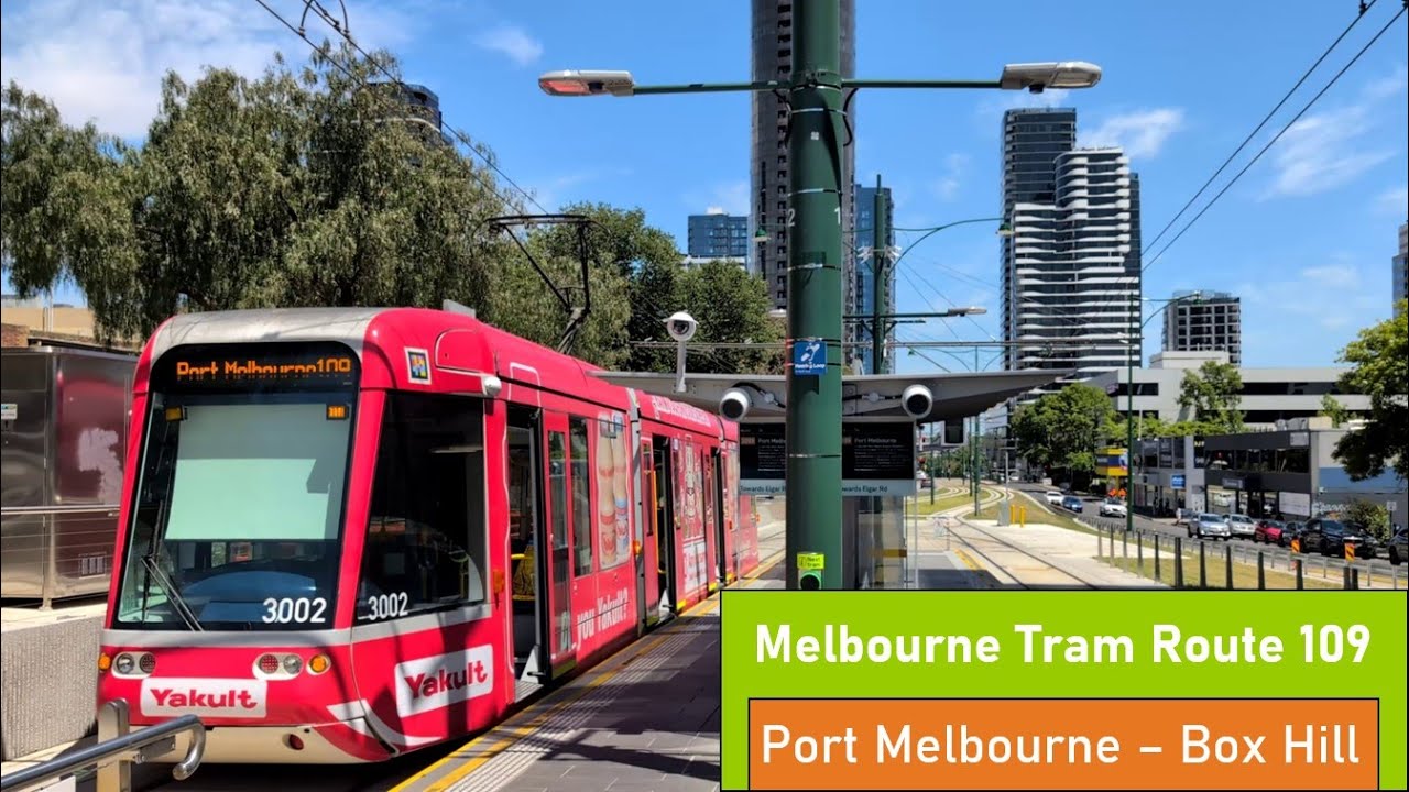Melbourne Tram Route 109 - Port Melbourne to Box Hill