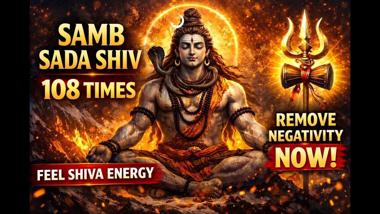 Samb Sada Shiv 108 Jaap 🕉️ | Extremely Powerful Shiva Mantra | Full 108 Chanting
