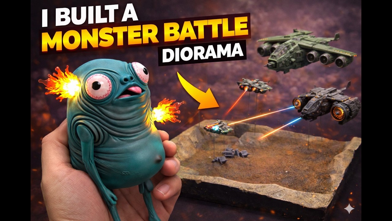 I Built a Monster Battle Diorama