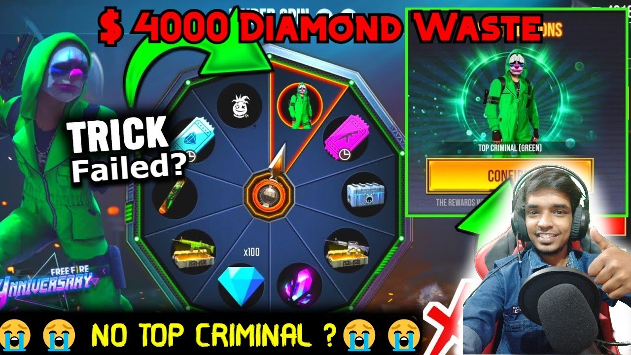 😭RIP $4000 Dimaond 😭 | Oi Gaming-ன் கதறல் 😱😱 | Rare Item |  Green Top Criminal Spin Tamil 🤕🤕