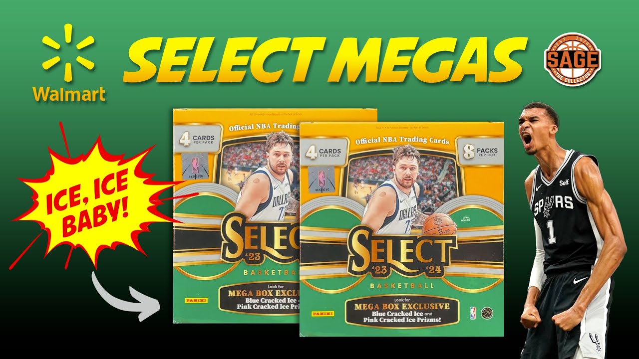 2023-24 Select Basketball Walmart Mega Boxes 🔥 Wemby + Blue Cracked Ice!