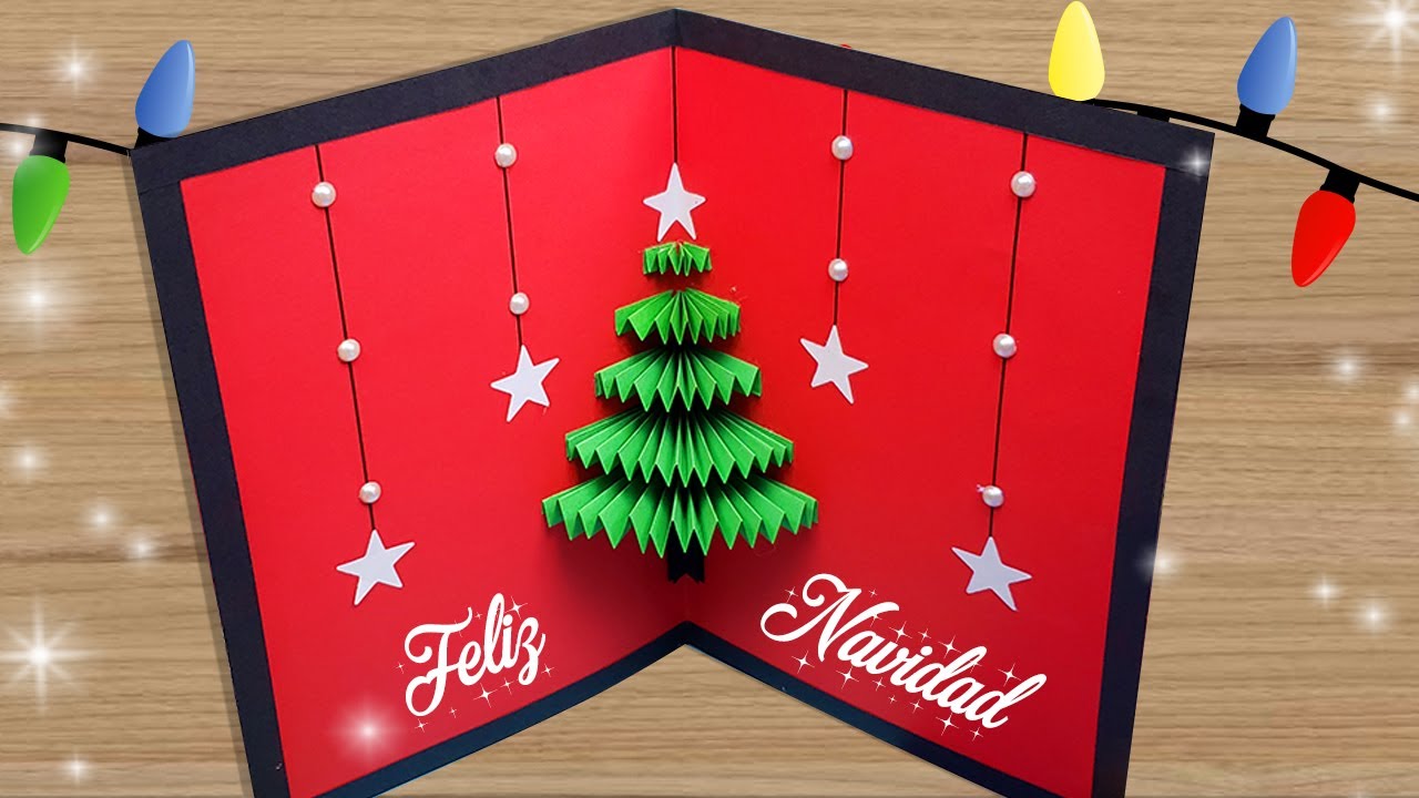 🎄🎅DIY TARJETA ARBOLITO PARA NAVIDAD🎅🎄Tarjeta Navideña hecha a mano🎅Handmade Card For Christmas🎄