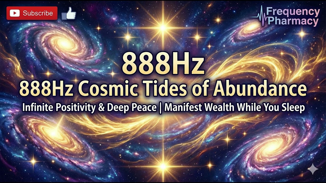 888Hz Cosmic Tides of Abundance 🌌 Infinite Positivity & Deep Peace | Manifest Wealth While You Sleep
