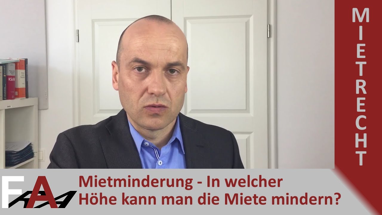 Mietminderung - In welcher Höhe kann man die Miete mindern? I Fachanwalt Bredereck
