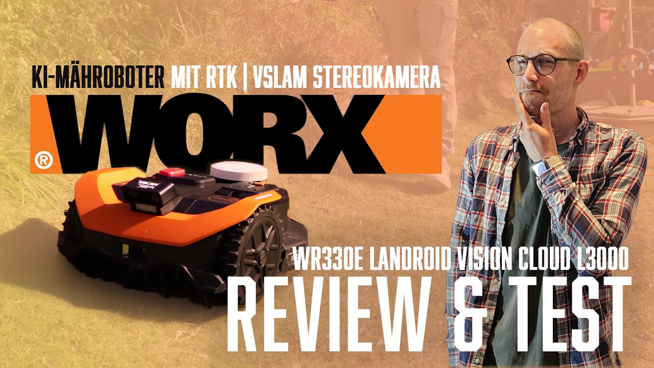 WORX KI Mähroboter Vision Cloud RTK WR330E | ohne Begrenzungsdraht | Review & Test