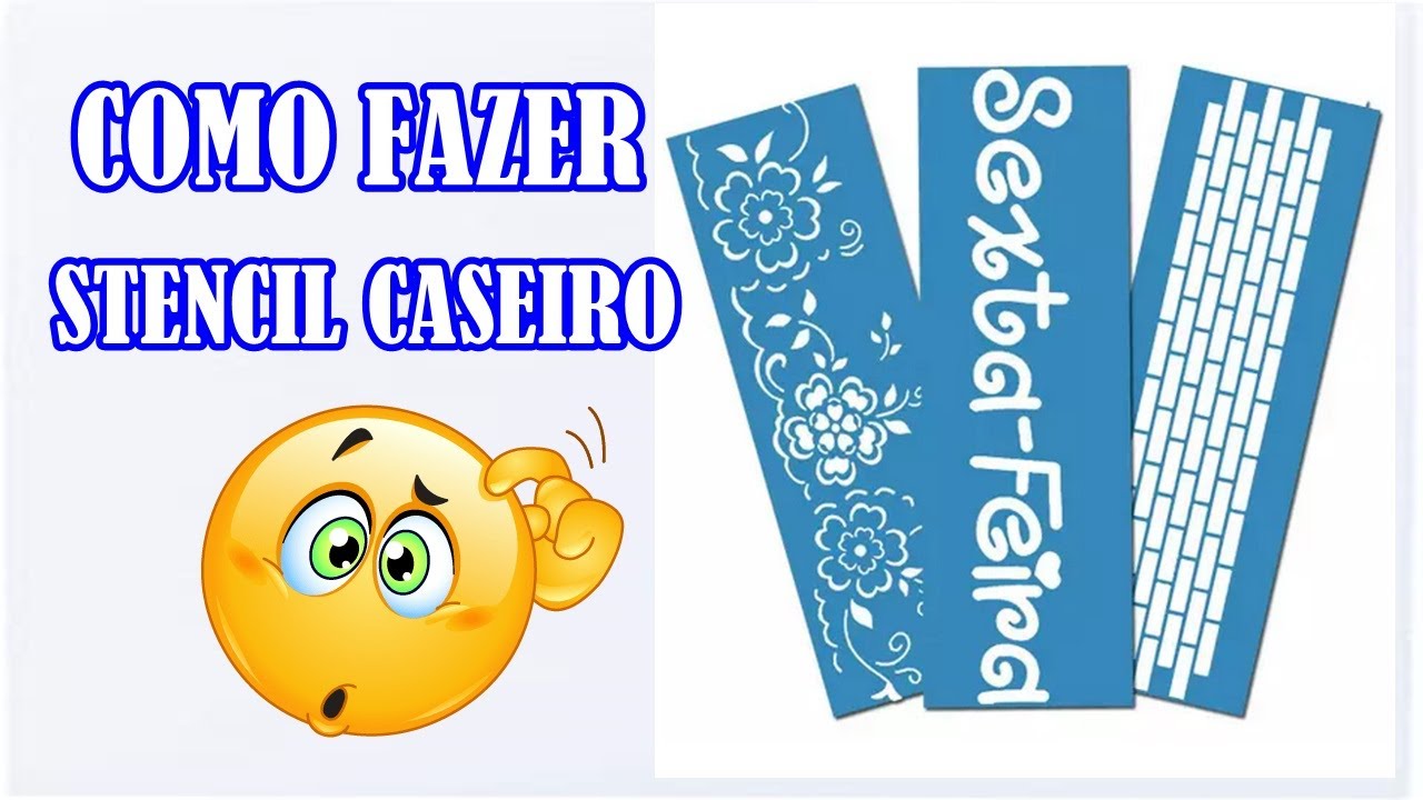 Como fazer stencil caseiro fácil - ARTESANATO PRÁTICO