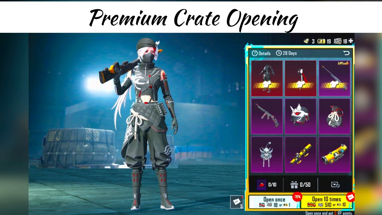 New Premium Crate Opening | Field Commander - AWM Crate Opening | PUBG MOBILE | BGMI
