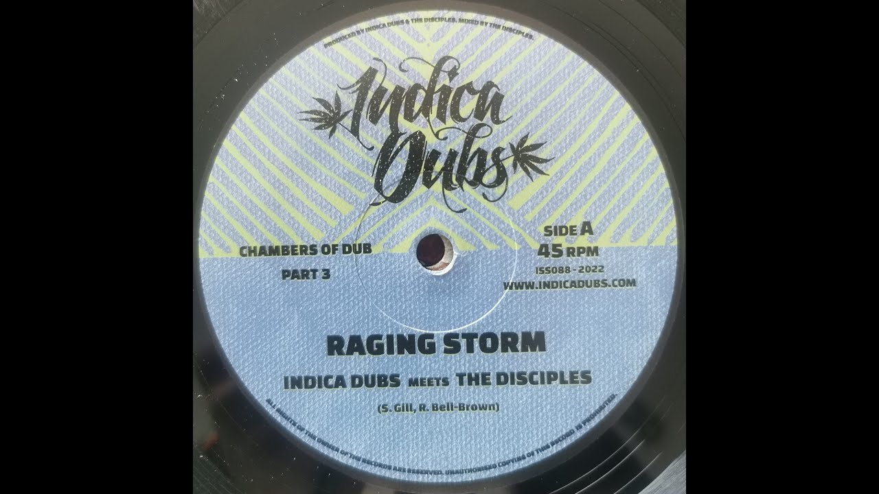 INDICA DUBS 10″ VINYL RECORD “RAGING STORM / 8 CHAMBERS” RUSS DICIPLES EMPERORFARI REGGAE DUB SOUND