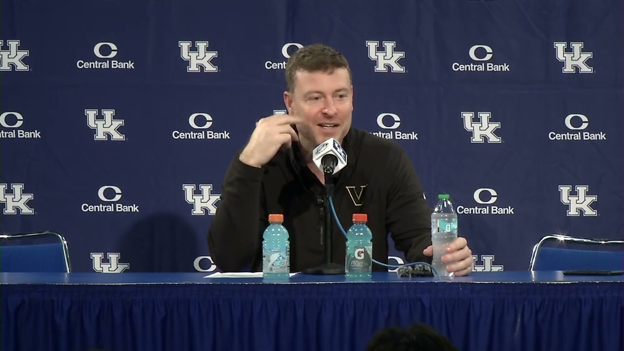 Vanderbilt's Mark Byington Talks 91-77 Loss to Kentucky