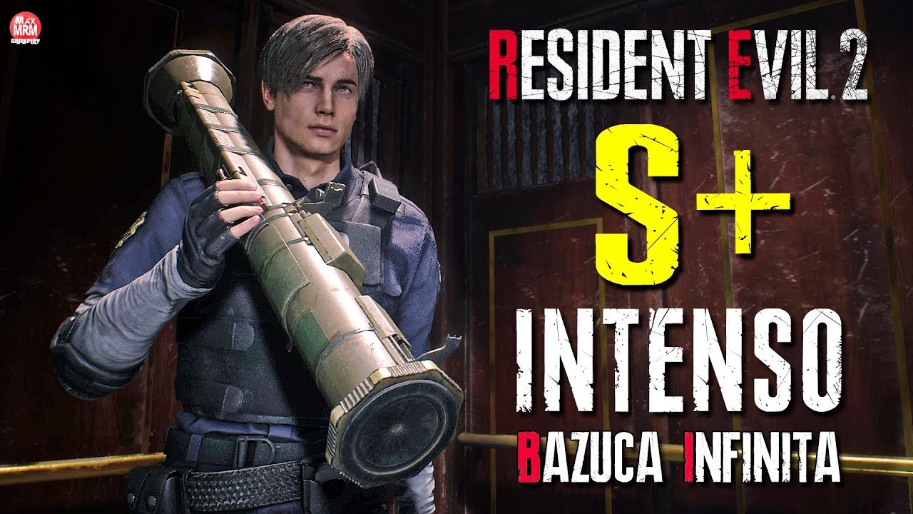 RESIDENT EVIL 2 REMAKE : RANK S+ NO MODO INTENSO (HARDCORE) || COMO LIBERAR A BAZUCA INFINITA
