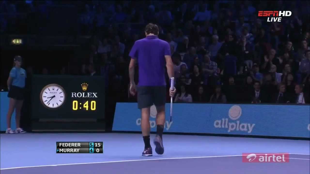 Roger Federer vs Andy Murray - ATP World Tour Finals Semifinals 2012 Highlights (HD)