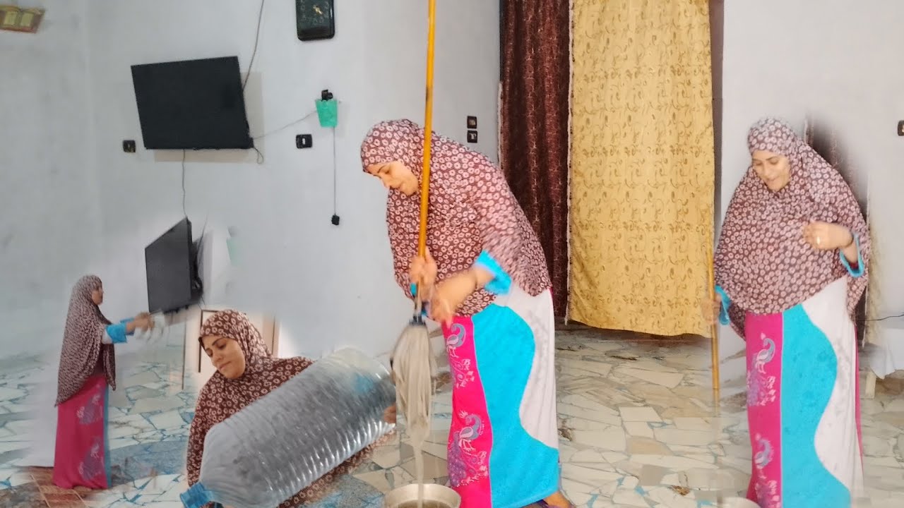 #روتين خفيف مع ام وعد في الريف 🥰