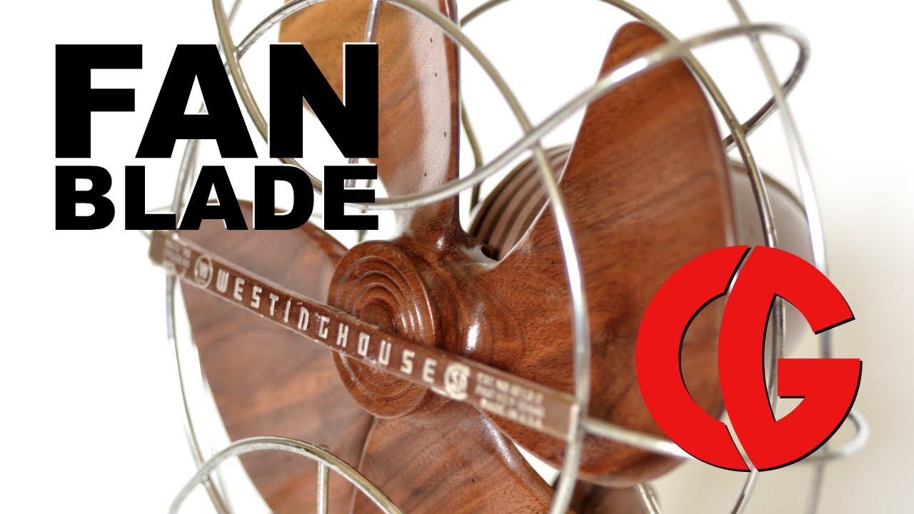 Fan Blade from Walnut Wood - Woodworking, Art