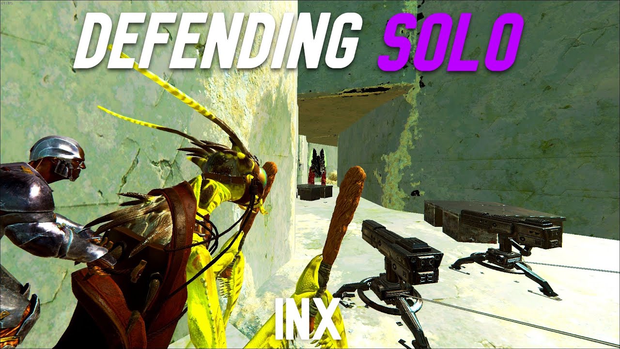 SOLO DEFENDING Against A TEK FOB 4 Hours into Wipe On INX- Ark: Survival Evolved
