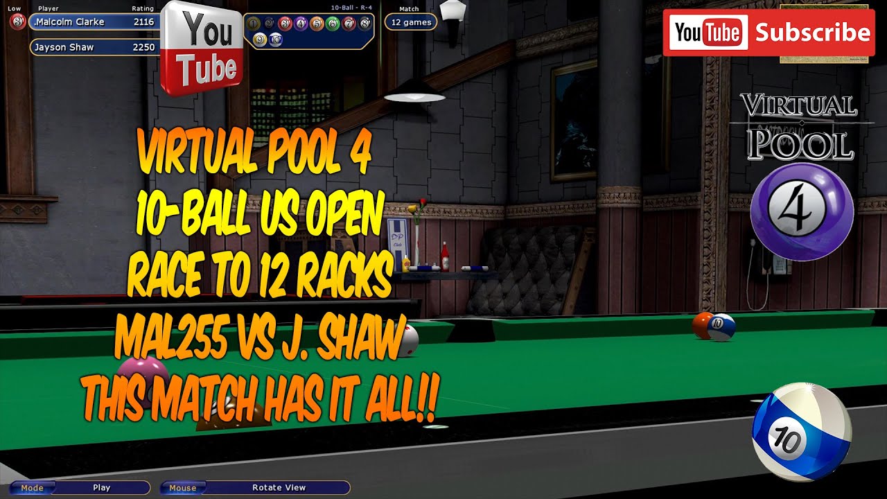 Virtual Pool 4 | 10-Ball | Greatest Match Ever? Watch it all!