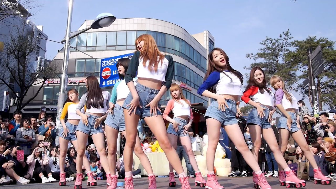 160402 오마이걸 (OH MY GIRL) 한 발짝 두 발짝(One Step, Two Steps) [전체] 직캠 Fancam (홍대게릴라콘서트) by Mera