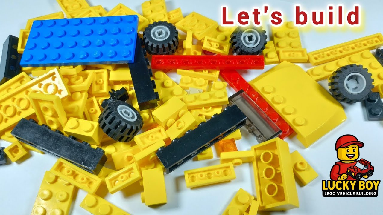 Let's make a Lego vehicle with random bricks | Satisfying DIY video 