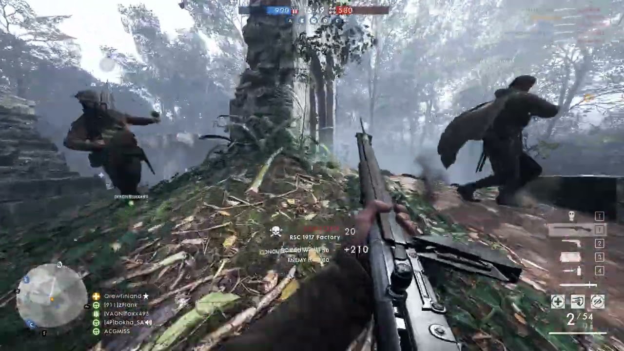 Battlefield 1 Argonne Forest RSC 1917 Absolute Domination 136 kills !