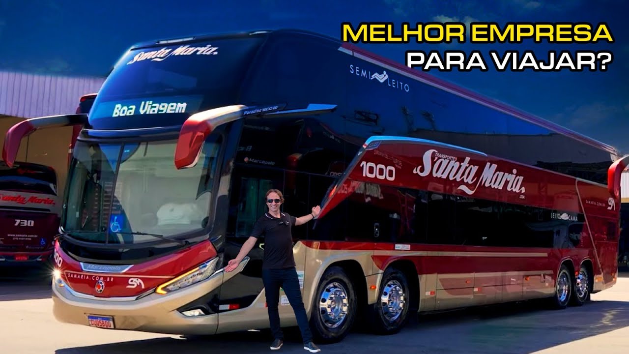 😎ÔNIBUS TOP da EMPRESA Como Você NUNCA viu: Veja como a SANTA MARIA Surpreende (Marcopolo G8 Scania)