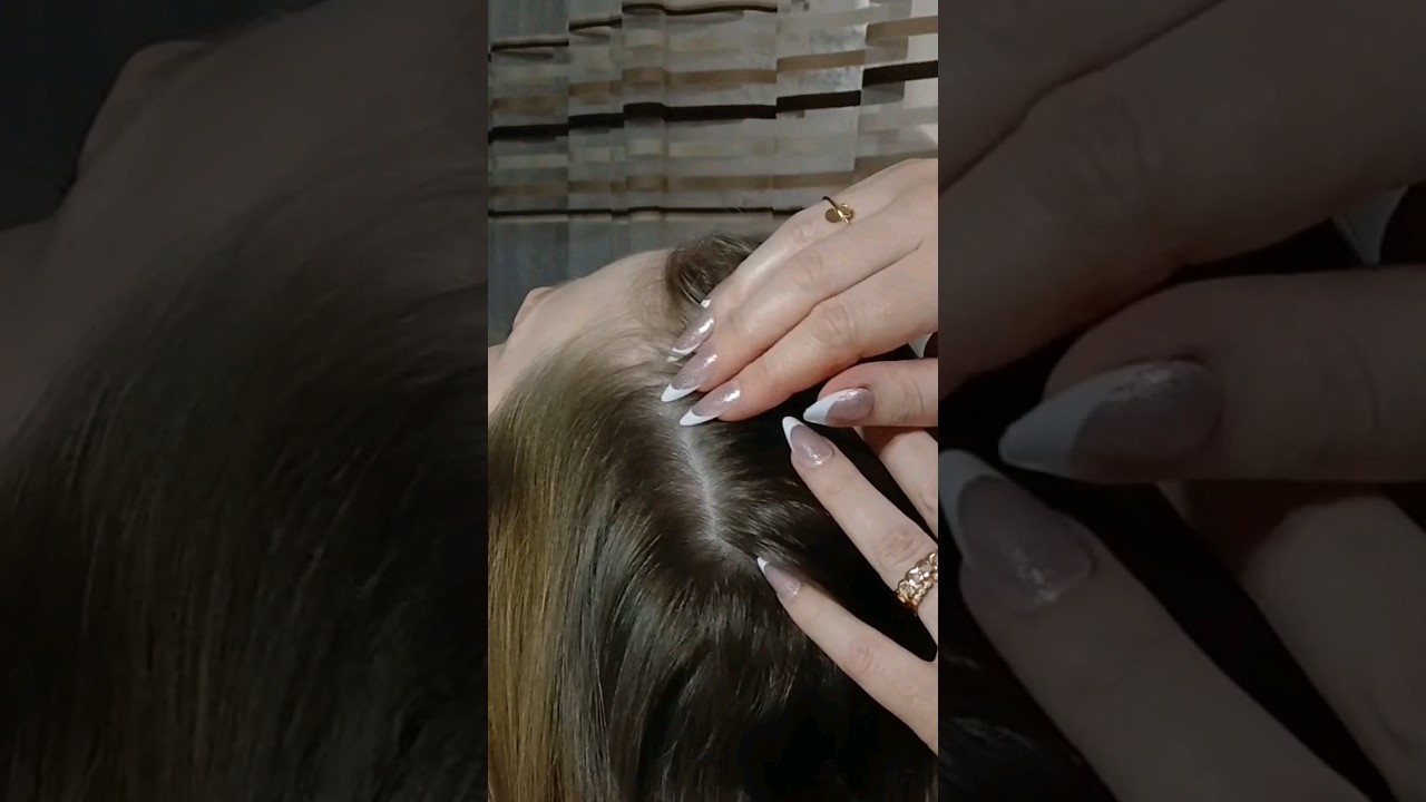 ASMR Scalp Scratching with nails #asmrscalp #asmr