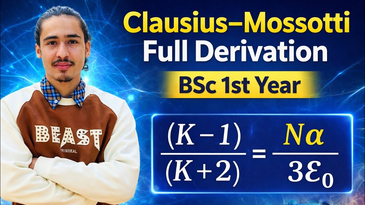 Clausius Mossotti Equation Full Derivation in Nepali | BSc 1st Year Physics