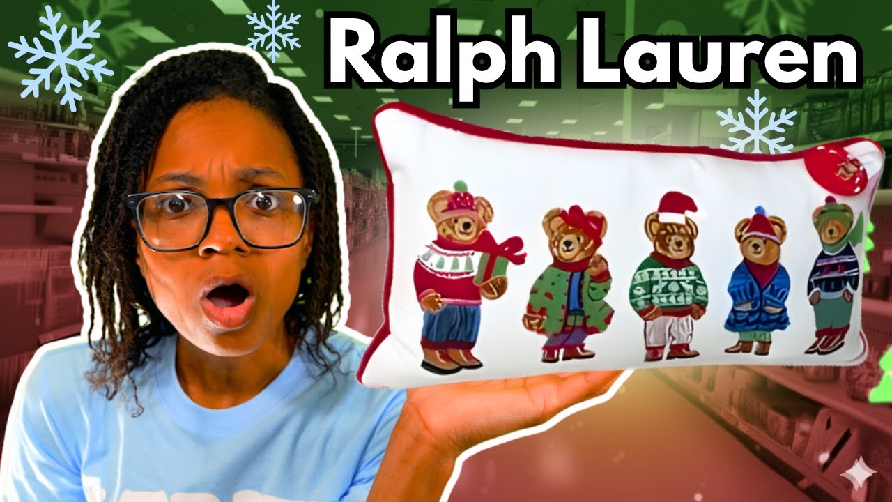 Я купила в Marshalls вирусную рождественскую подушку Ralph Lauren! (Она очень уютная)