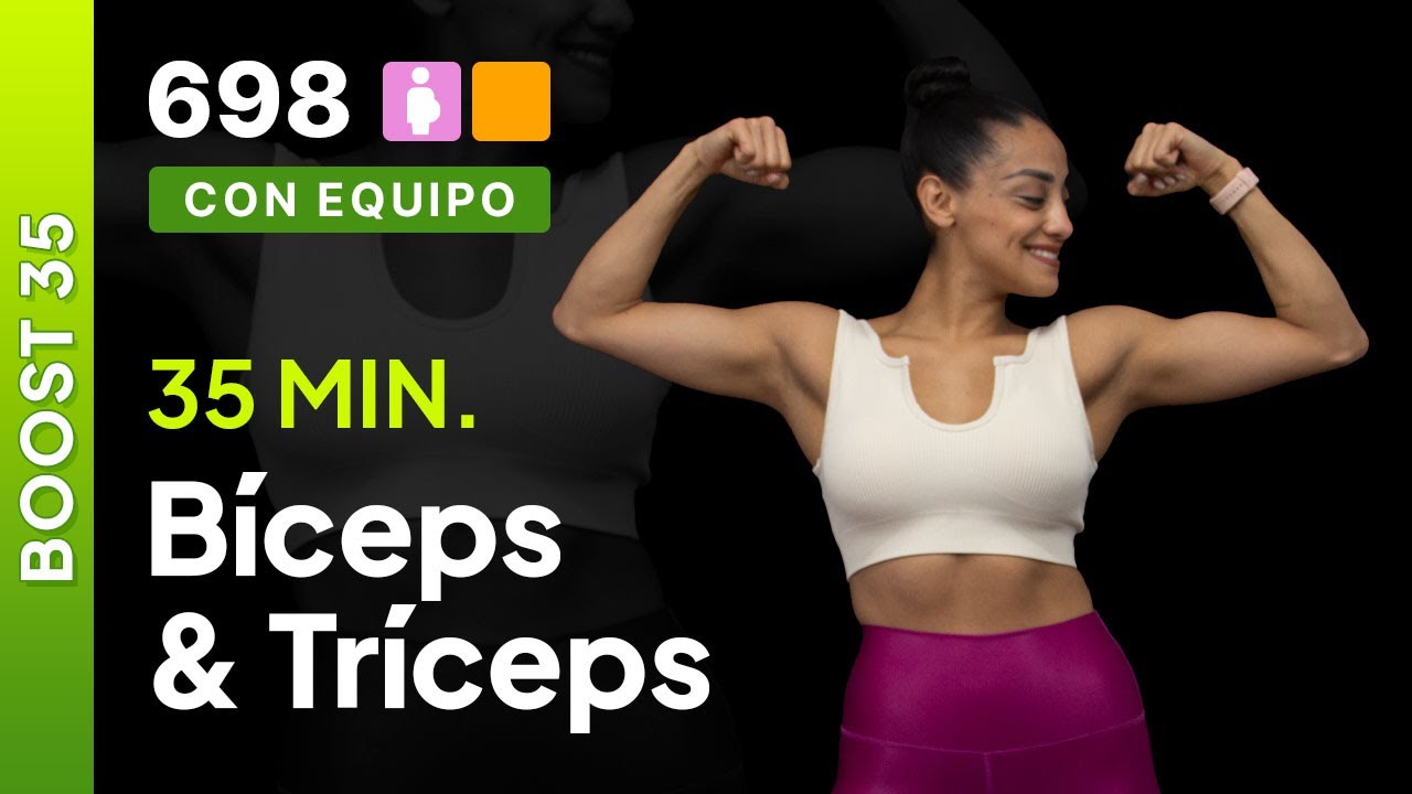 Día 9 Boost-35 | Bíceps & tríceps | Rutina para brazos con mancuernas