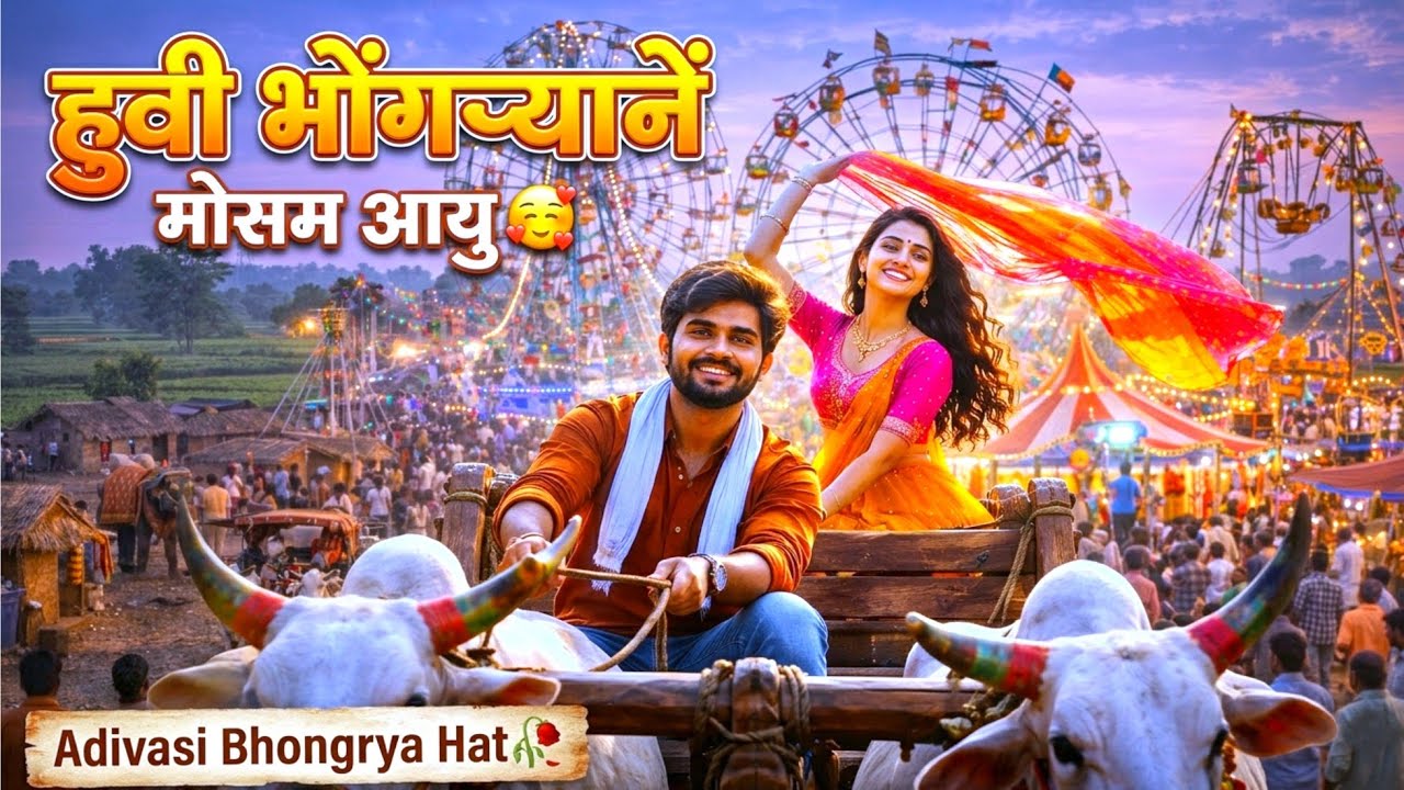 हुवी भोंगऱ्यानें मोसम आयु 🥰 | Bhongrya Hat 2026 | New Adivasi Song | #BhongryaHat#adivasiculture 