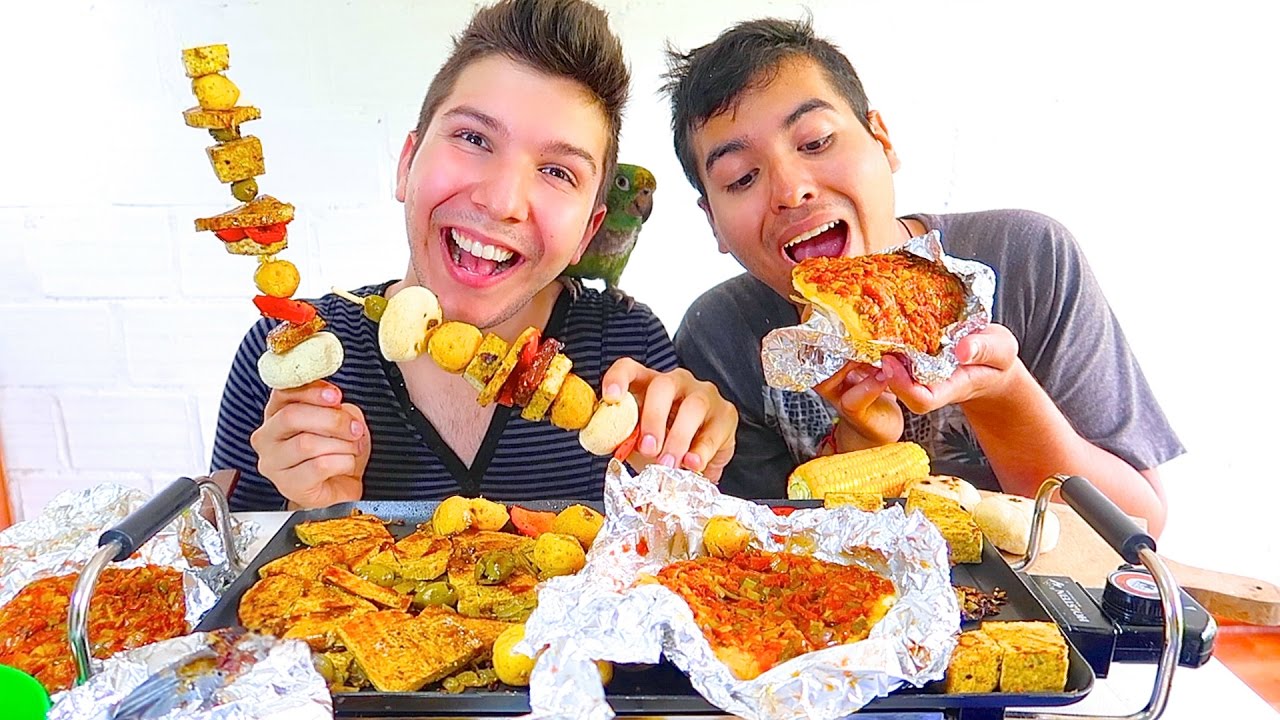 CHICKEN KEBAB & GREASY STREET FOOD • Mukbang & Recipe