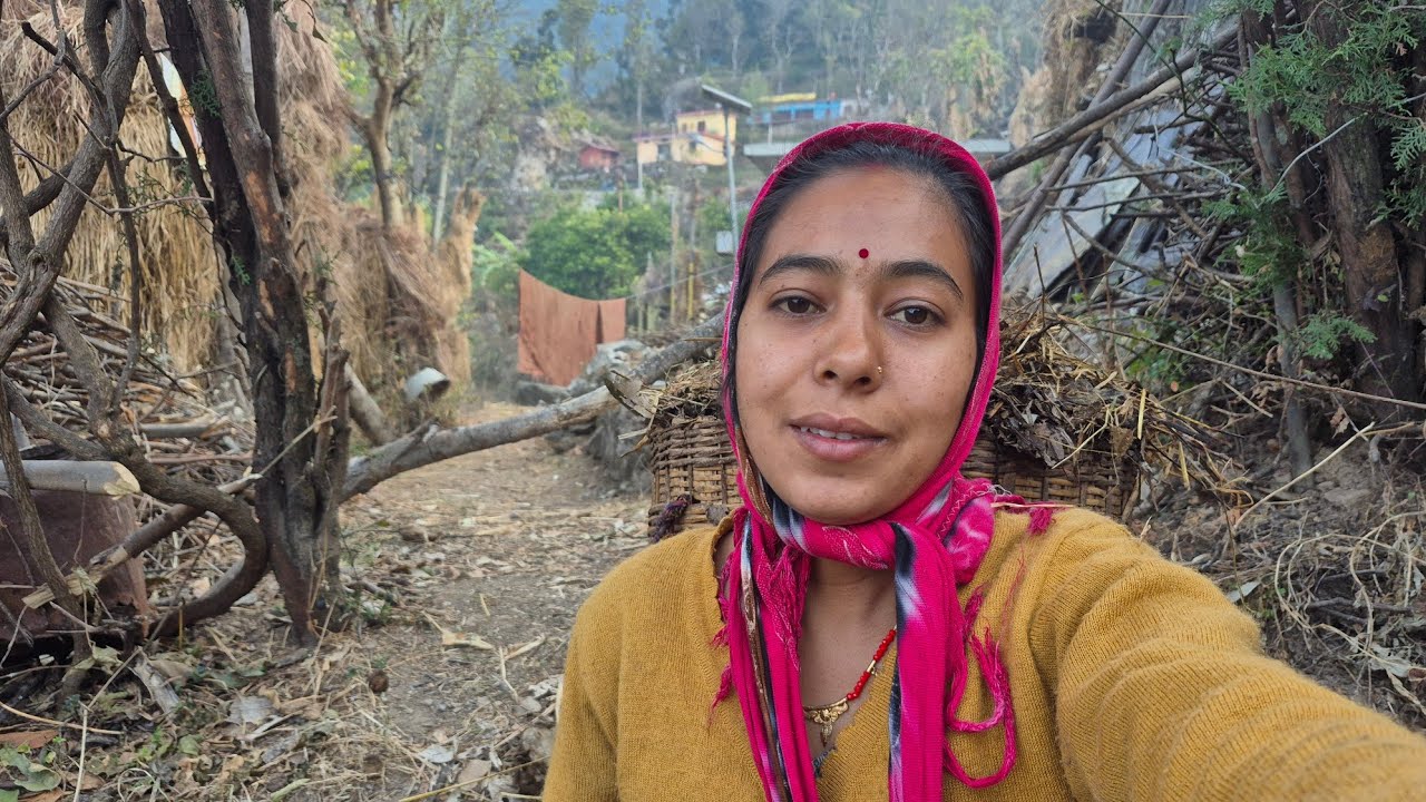 आज दिन भर डाला गोबर #pahadi #vlog #lifestylevlog 