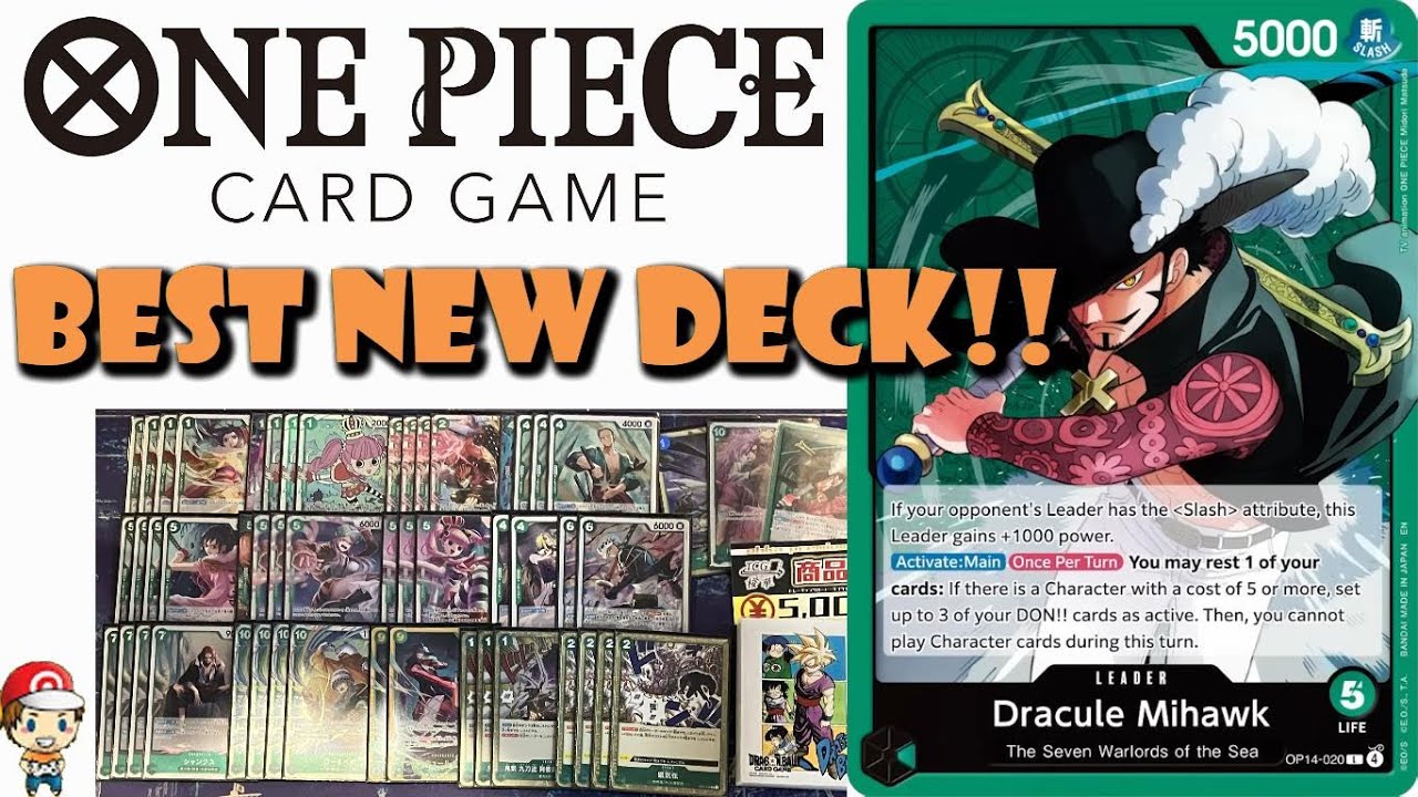 ЛУЧШАЯ новая колода от OP-14! Дракуль Михок уже побеждает! (Новости One Piece TCG)