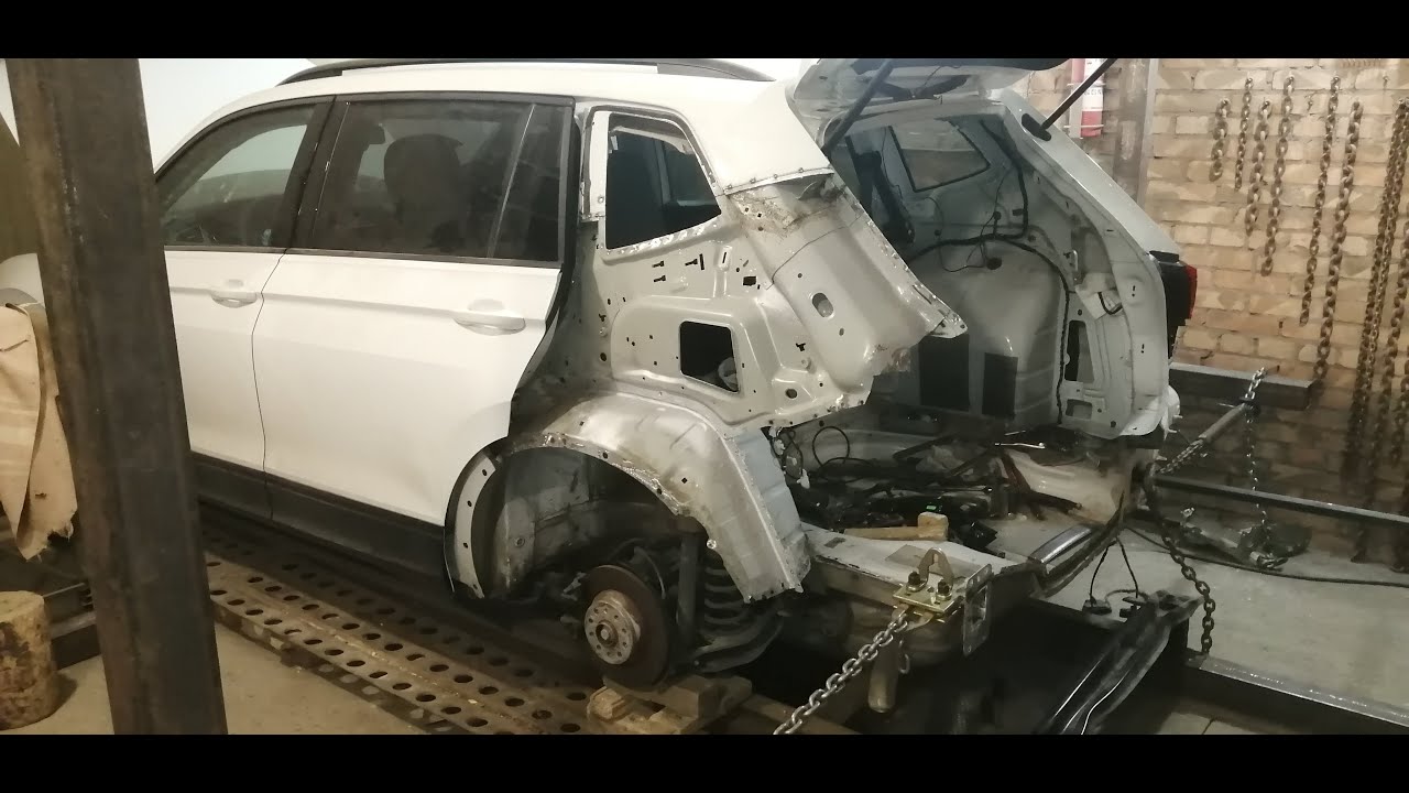 Фольксваген Тигуан.Замена задней четверти.Кузовной ремонт