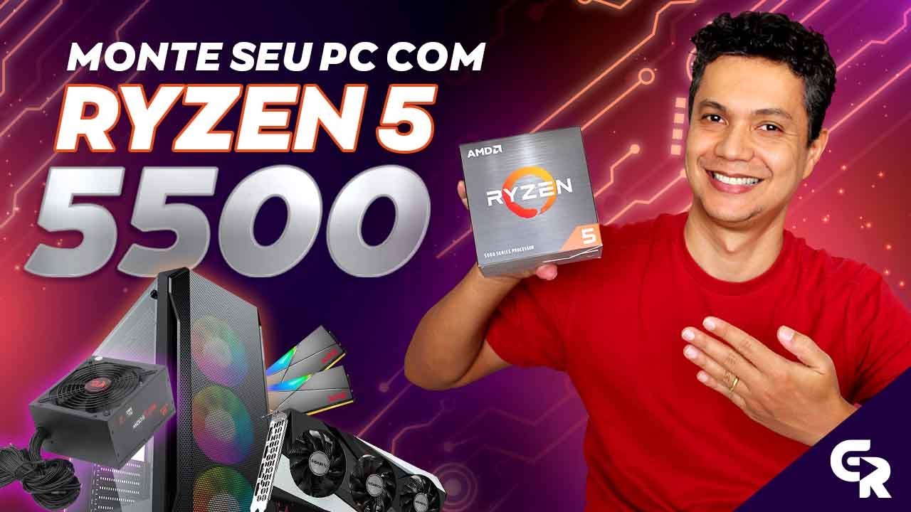 🟢 PC COM RYZEN 5 5500 PRA RODAR TUDO | Dica de configuração completa para games e trabalho!🎮🔥