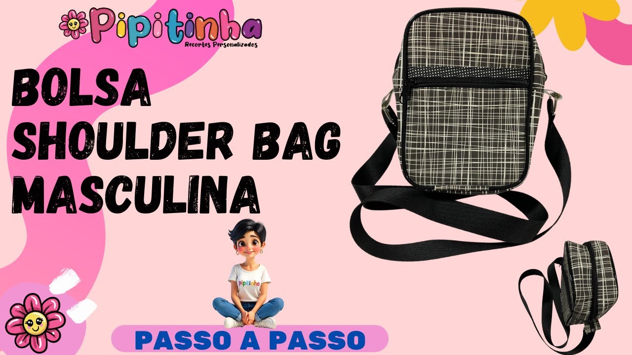 BOLSA SHOULDER BAG MASCULINA | RECORTES SUBLIMADOS