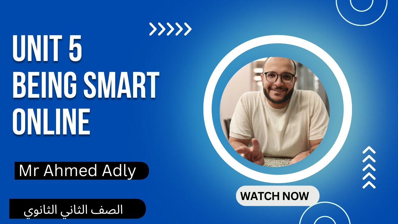 Unit 5 Being smart online lesson 1&2 حل واجب كلمات