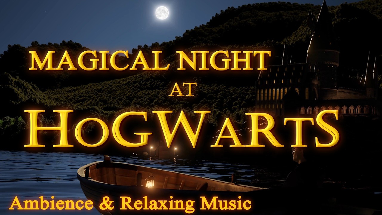 Harry Potter | Cozy Night at Hogwarts Lakeside | Ambience & Music