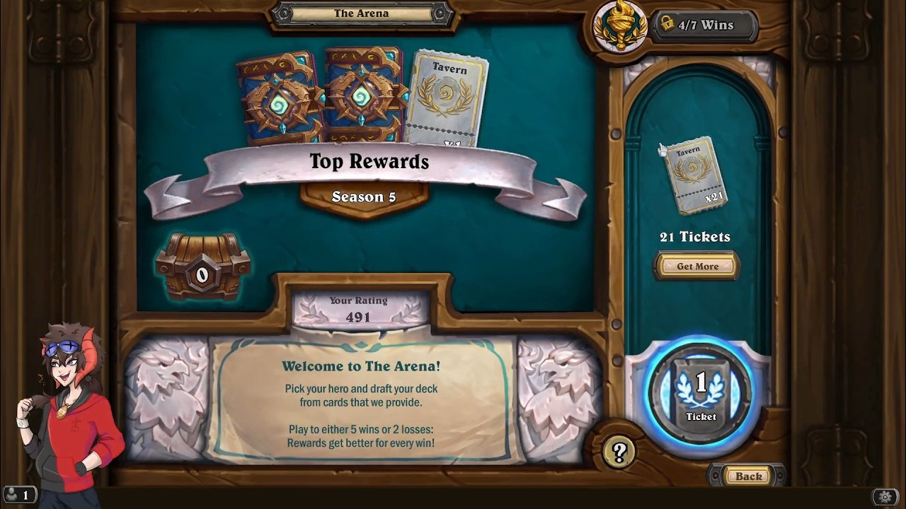 Hearthstone Arena: Сезон 5: Забег за Чернокнижника