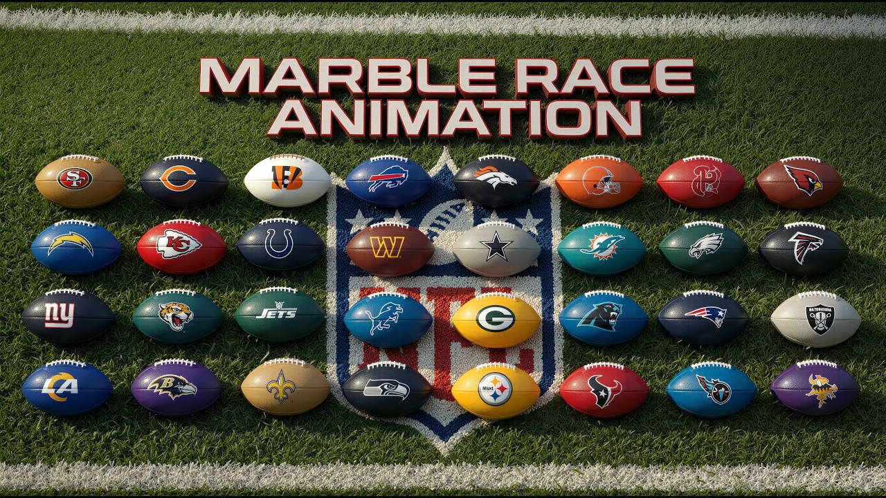 NFL - 2026/27 | MARBLE RACE  FOOTBALL ANIMATION