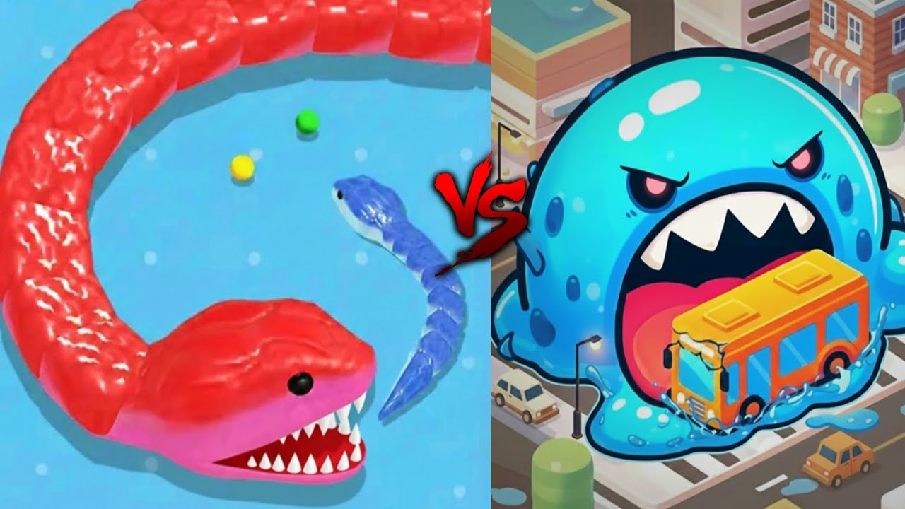 🔥Snake Clash Vs SuperSlime 3D🐍Max level Epic Comprehension 100%Win Pro Gameplay #46