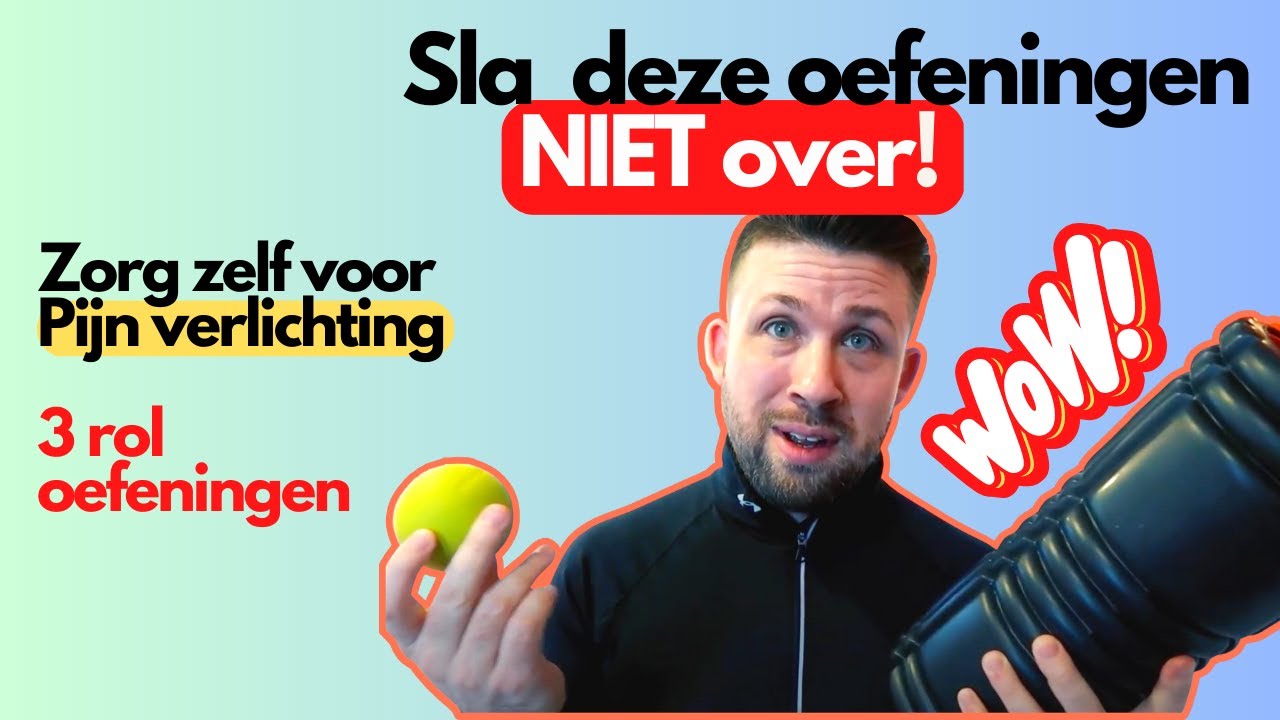 Tennisarm | 3 massage oefeningen met bal en foamroller | triggerpoints