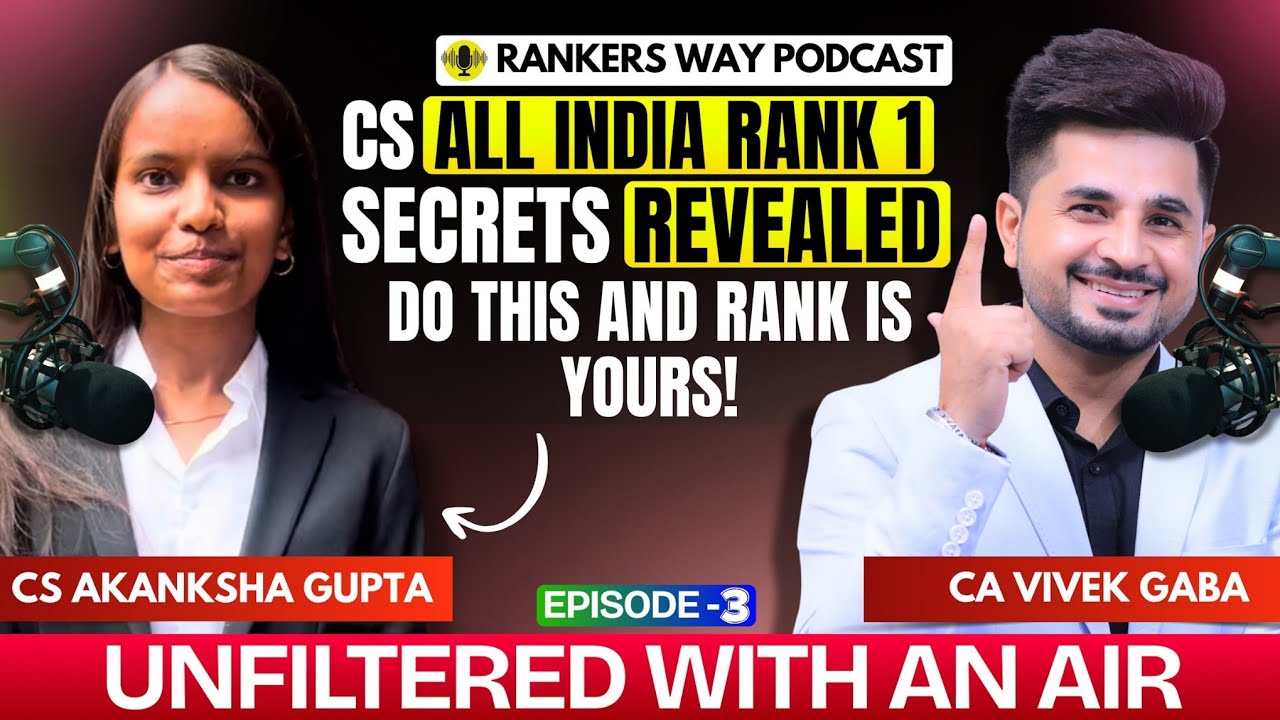 Rankers Way Episode - 3🎯 Success Blueprint ⏰ VG Sir | Target 100% Pass #vgstudyhub #icsi #ranked