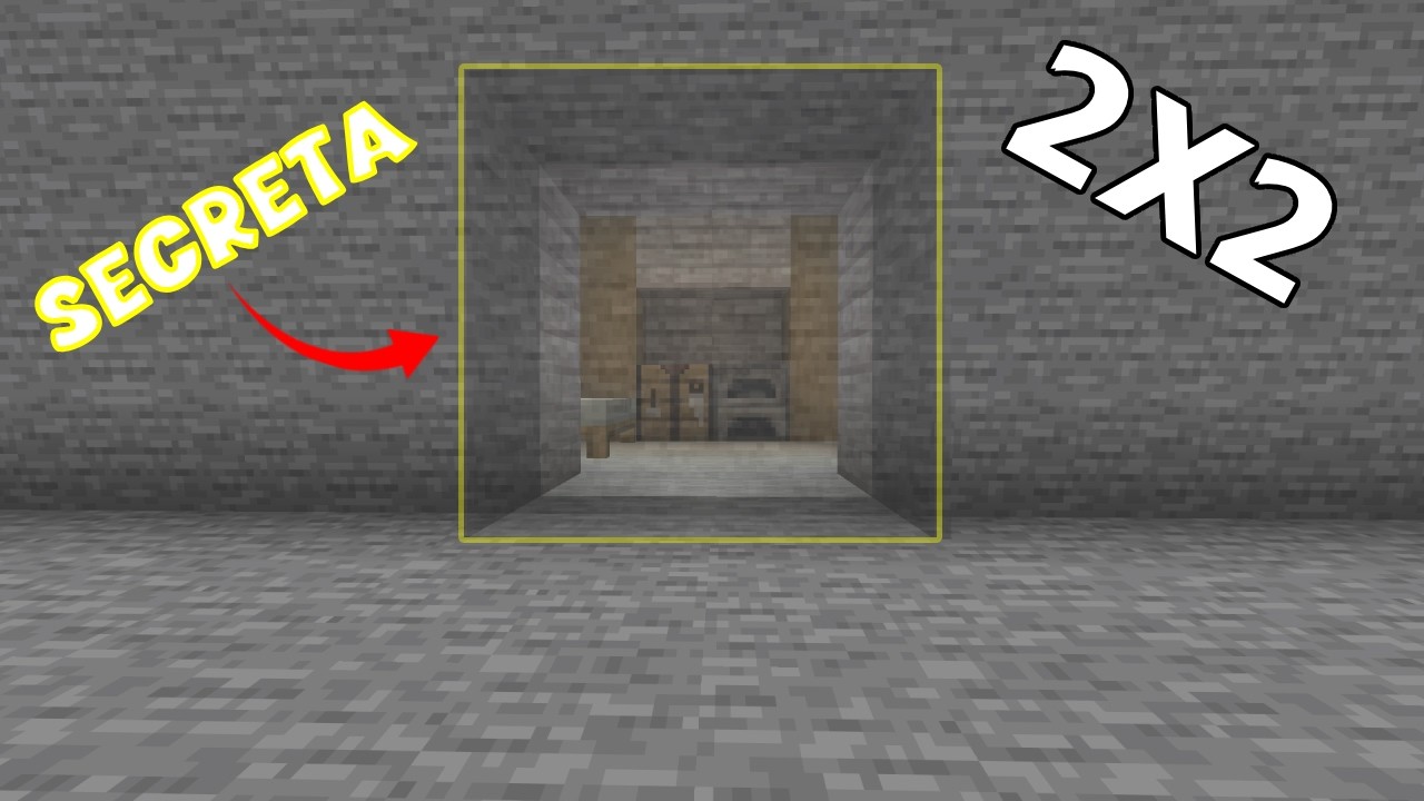 Como fazer uma Porta Secreta rápido e fácil no Minecraft.