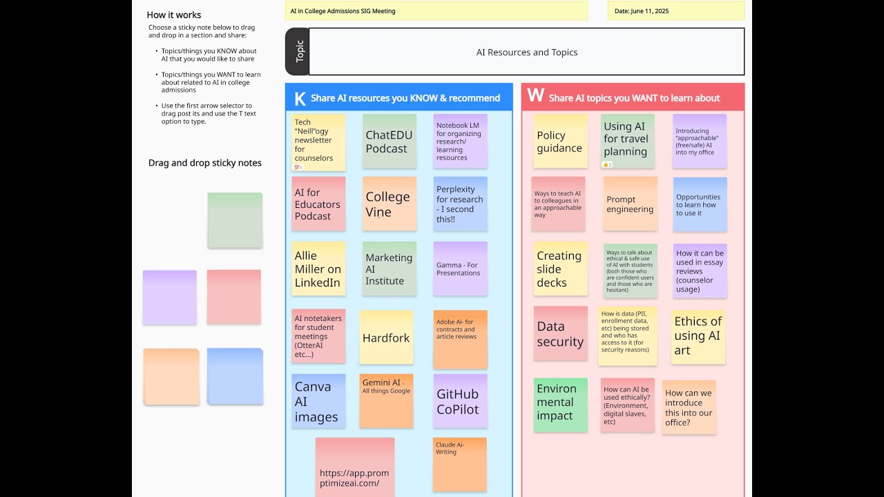 AI in College Admissions Group Meeting: Connect, Learn, and Contribute!