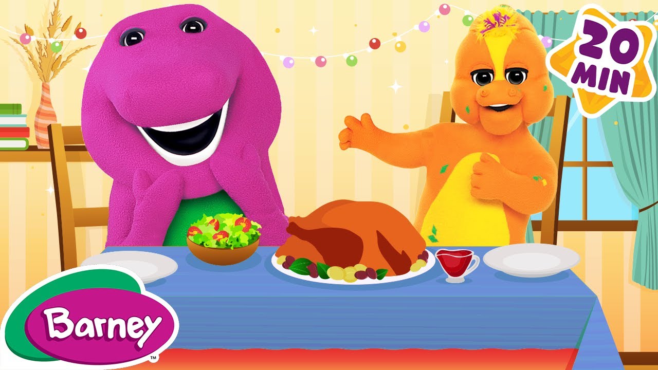 Barney's Thanksgiving Fun | Holiday Specials Moments | Barney the Dinosaur