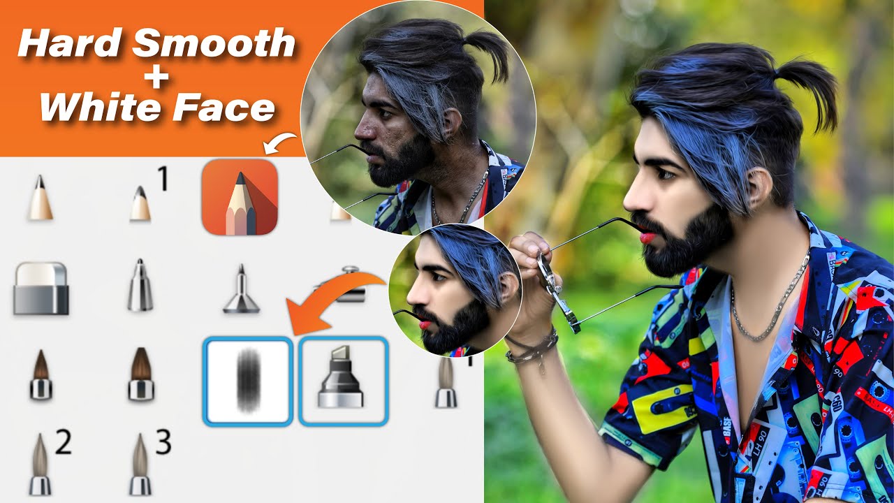 Hard Smooth + White Face Photo Editing | Hard smooth face editing | New Trick Face Smooth Editing