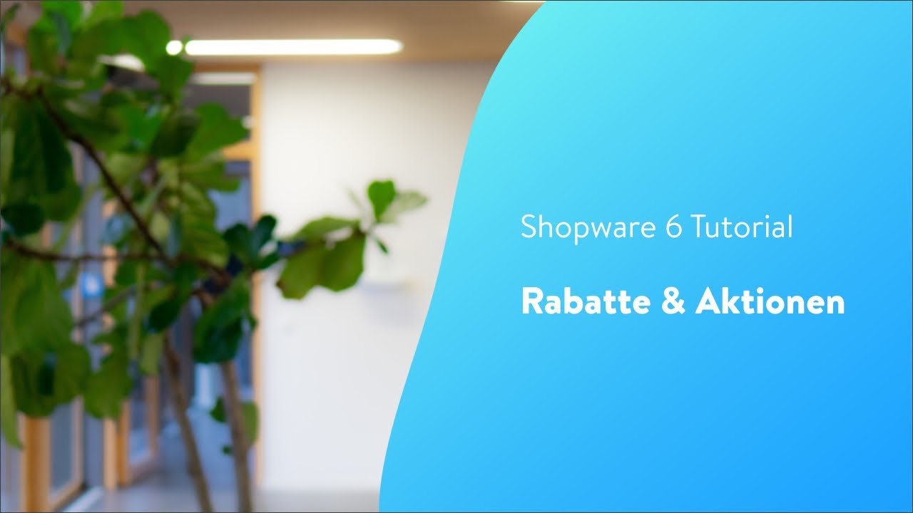Rabatte & Aktionen (Shopware 6 Tutorial)
