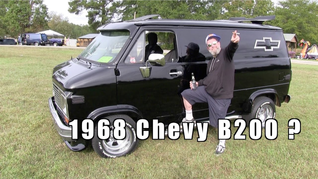 &laquo;Уникальный&raquo; кастомный фургон Chevy B200 1968 года!