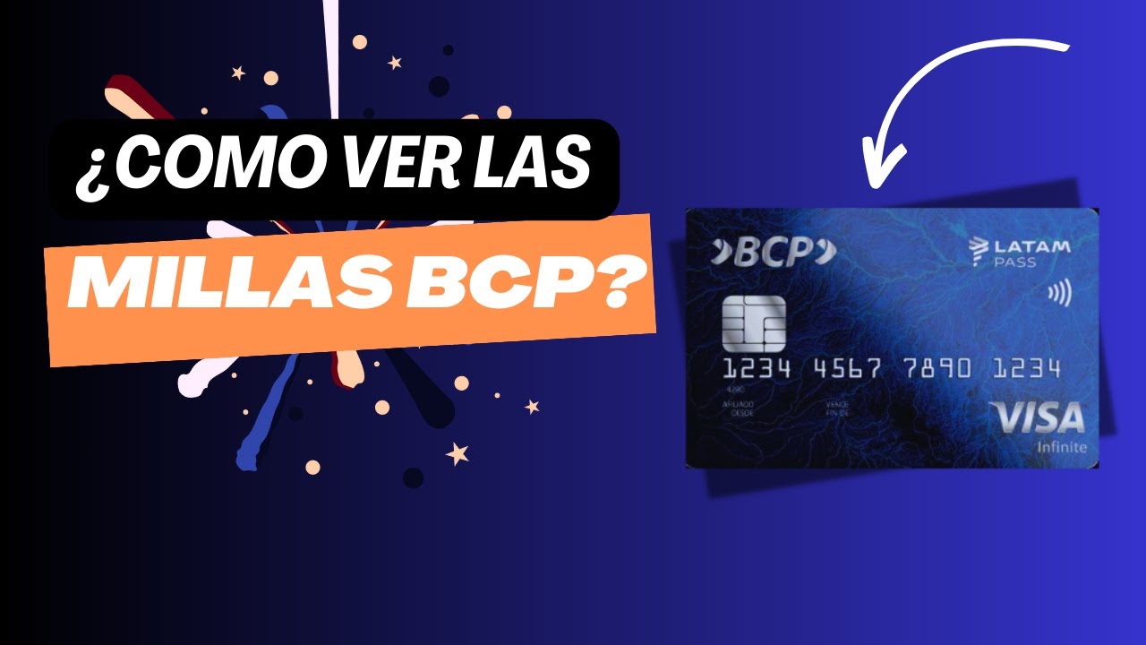 ✅COMO VER MIS MILLAS LATAM PASS CON LA TARJETA DE CREDITO BCP